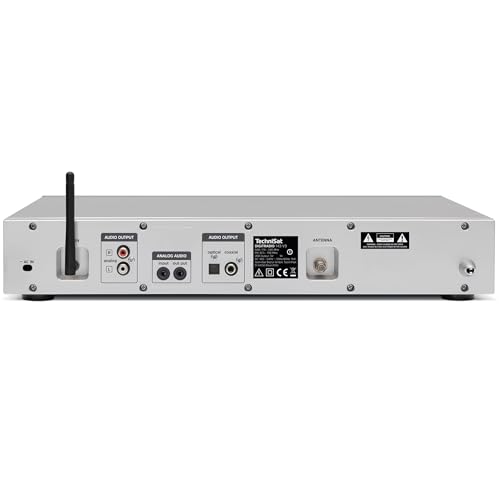 TechniSat DIGITRADIO 143 (V3) - Tuner HiFi Internetradio (Radio numérique Dab+, Streaming Audio Bluetooth, Spotify Connect, antenne Filaire, télécommande, Largeur 43,5 cm) Argent – vue 2