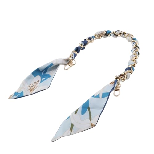 Image of Silk Scarf Purse Chain Strap Handbag Handle Replacement Elegant Bag Decoration for Ladies Bag