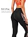 Yvette Printed Workout Leggings for Women High Waisted Yoga Pants with 2 Pockets Non See-Through Tummy Control, Orange Printed, XL