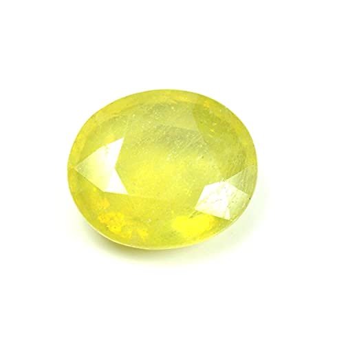 Saphir jaune pierre précieuse Pukhraj 7,25 Ratti gemme jaune AAA+ pour création de bague