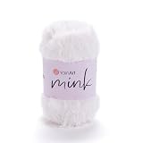 YarnArt Mink Soft Plush Yarn – 100% Polyamide, Ultra Soft & Fluffy Knitting Yarn for Amigurumi, Baby Blankets, Scarves & Cozy Crafts