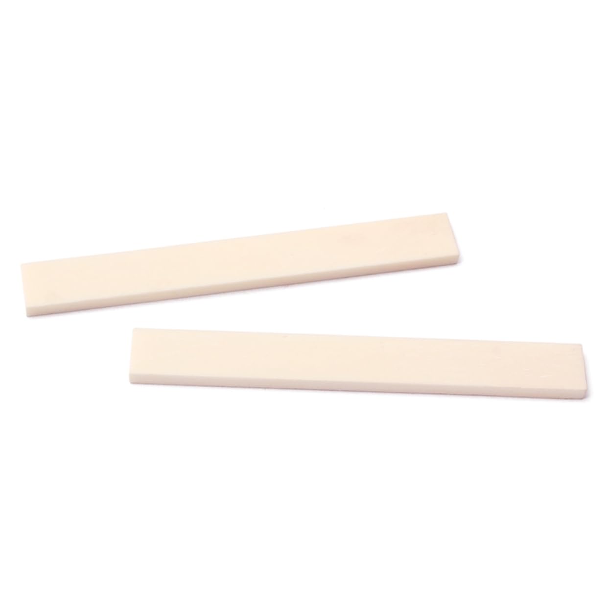 HANABASS 2Pcs Buffalo Bone Guitar Bridge Saddle and Blank Nut for Electric Acoustic Guitar Parts Enhances Tone and for Handmade Instruments