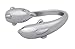 Produktbild Veuer Süßer Delphin Delfin Flipper Ring 2 Delphine in Silber Versilbert Schmuck für Damen