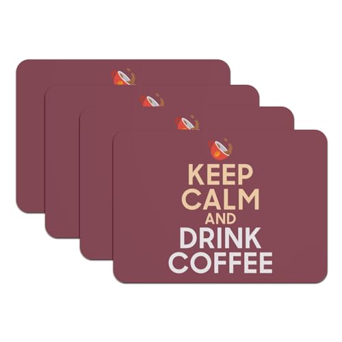 Sets de table Keep Calm and Drink Coffee pour coin café - 2