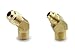 3/8" Flare x MNPT Brass 90 Degree Elbow