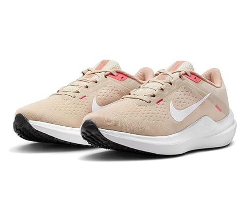 NIKE Air Winflo 10 Women's Trainers Sneakers Running Shoes, Sand Drift Hemp Sea Coral White, 6 UK