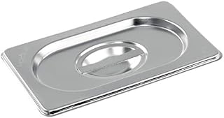 Vogue K997 Stainless Steel Lid With Centre Handle For 1/9 Gastronorm Pan
