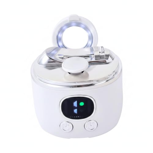 Ponceuse à ongles électrique 2 en 1 coupe-ongles automatique rechargeable avec LED