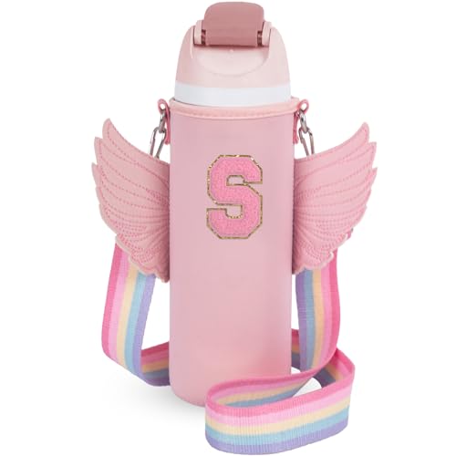 Sac de transport pour bouteille d'eau rose S 700ml avec sangle réglable