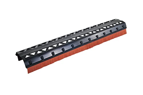 Parotec Firstlüftungselement, Bürstenelement, 75 mm, 100 x 22 cm, Ziegelrot