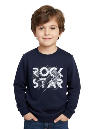 Image of Mack Jonney Boys Printed Fleece Sweatshirt - Warm Winter Pullover for Kids -M5367