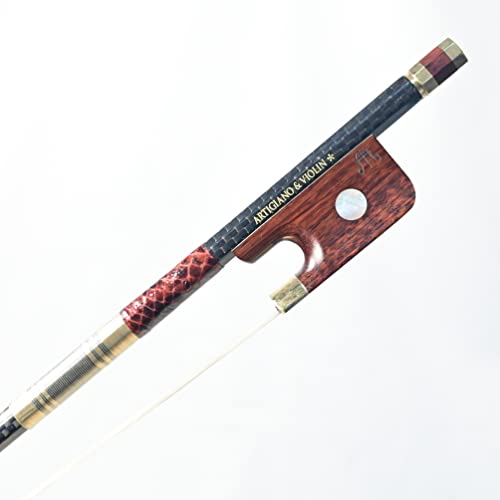 ARTIGIANO&VIOLIN Carbon Fiber Viola Bow with Snakewood Frog AW-202