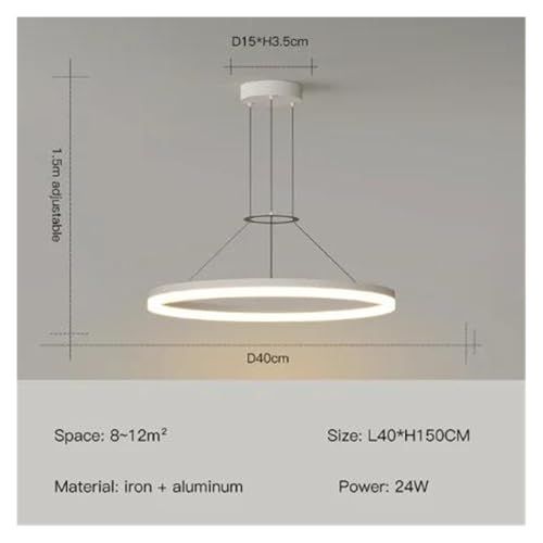 Lustre de table à manger à LED créatif au design simple nordique