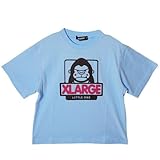 [XLARGE KIDS] エクストララージ キッズ 子ども服 ファニーゴリラ半袖Tシャツ ライトブルー(100cm ライトブルー)