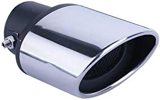 1Pcs Car Stainless Steel Tailpipe Trims Exhaust Muffler Tail Pipe Tip for Mitsubishi Lancer EX 2012-2020