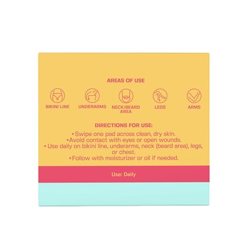 BASE LABORATORIES Disques Traitants Anti-Poils Incarnés aux AHA & BHA | 42 Disques Exfoliants, Soin Feu du Rasoir, Traitement Kératose Pilaire, Boutons de Rasage, Poils Incarnés du Maillot – vue 8