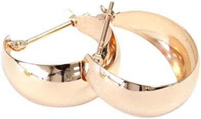 k18 ピンクゴールド 5×13 月甲 フープピアス 地金＊18金【3