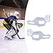 Aymzbd 2 Pieces Hockey Helmet Ear Guards Ear Guard Replacement Part Easy Installation Hockey Accessories for Hockey Match Beginners, White