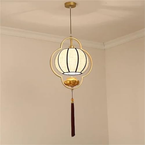Chandelier chinois tamisé pour éclairer une chambre zen