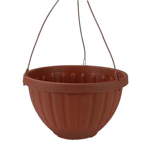 The HC Companies Plantador de pendurar Terra Roma de 30,5 cm para plantas de interior – Cesta redond