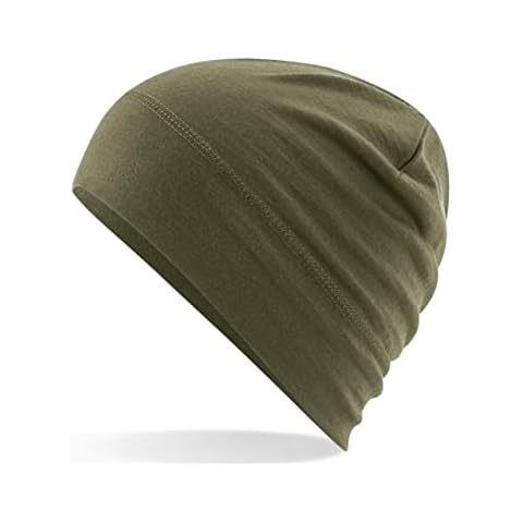 Aremie Merino Wool Beanie for Men & Women, Unisex Merino Wool Beanie Hats, Lightweight Soft Beanies Cap, Military Green, Olive Green, Army Green Cover