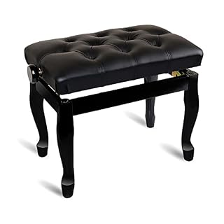 KOIAMVZW Tabouret de Piano en Simili Cuir réglable en Hauteur, Banc de Piano de Luxe en Bois, siège de Clavier rembourré Professionnel Solo, Bois Massif, avec Un Excellent Cuir Respirant - Les Beatles, Paul McCartney, John Lennon, RIngo Starr, George Harrison
