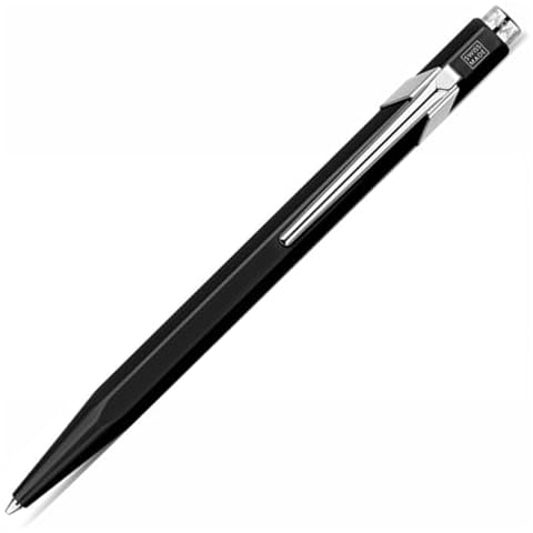 Caran d'Ache 849 Metal Range Ball Pen - Black with Black Cartridge Cover