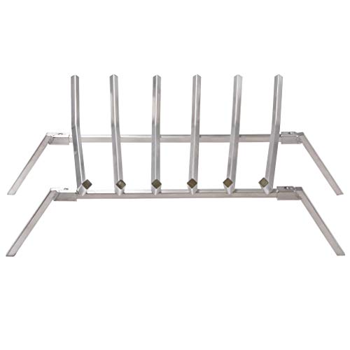 Skyflame 24-Inch Fireplace Log Grate With Dual Burner Pan And Connection Kit For Natural Gas, 304 Stainless Steel #TOP3