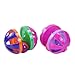VANZACK 12pcs Colorful Cat Ball Toys Bells Engaging Pet Ball Toys for Kittens Stimulate Playtime Mental Activity Random Colors for Fun Interaction