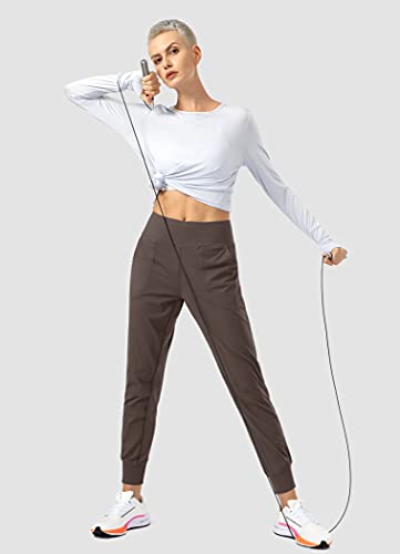 Image of Soothfeel Women's Joggers with Zipper Pockets High Waisted Athletic Workout Yoga Pants Joggers for Women