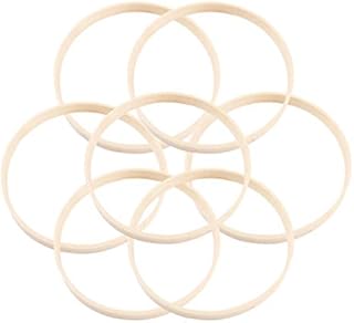 SUPVOX 20pcs Bamboo Rings Hoops Macrame Rings Round Dreamcatcher Rings Hoops for DIY Craft Dream Catcher 10cm