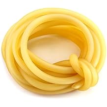 QWORK 10FT 1/4" OD 3/16" ID Natural Latex Rubber Tubing DIY Tube for Home, Laboratory, Craft