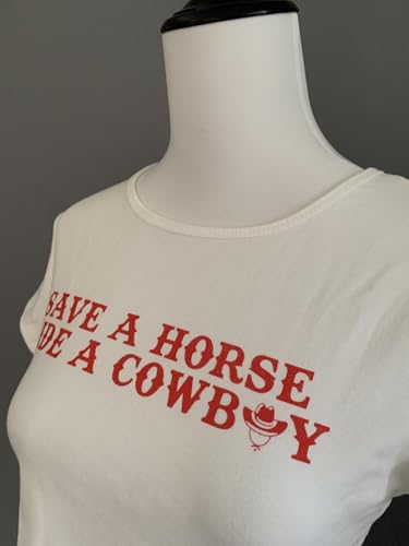 Cowboys Crop Top E Girl Clothing y2k Graphic Baby Tees for Teen Girls2