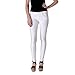 Womens Pull On Cotton Blend Color Jeggings White Medium-Large
