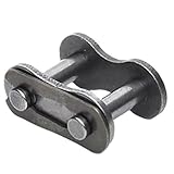 Pitch 8mm 05B-1 Carbon Steel Roller Chain/Chain Connector, Chain Half/Full Buckle Roller, Industrial Chain Join Buckle DOLUNTO (Size : Closed Connector-2Pc)