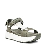 Suela antideslizante XTI 44501, Sandalias Deportivas Mujer, Kaki, 36 EU