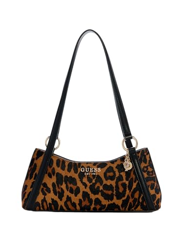 GUESS Domitilla Leopard Sac à bandoulière, léopard, One Size, Domitilla Sac à bandoulière