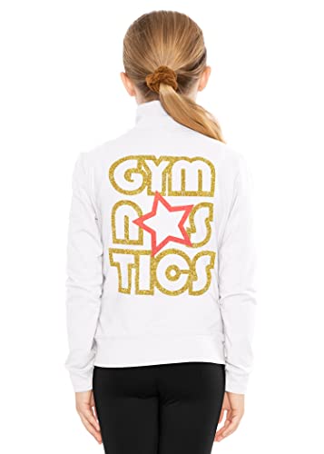 STRETCH IS COMFORT Glitter | Gymnastics| Jacket Mock Neck | Youth Size 4-16