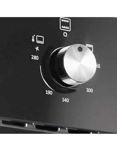 ALPHA Horno de Gas NEPTUNO ELITE GAS Cristal Negro. Encendido Automático, Termostato, Ventilador y Reloj. *Alta Gama* - imagen 4