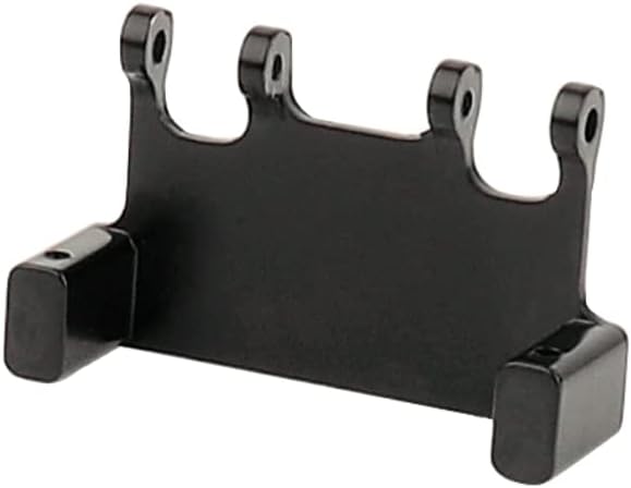 Levigo Black Coating Brass RC Upgrade Sets Battery Tray Cover Chassis Armor Frame Beam Front Rear Car Shell Pillar Front Rear Connector Column Skid Plate Servo Mount Bracket for AXIAL 1/24 AX24 XC-1