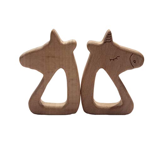 Image of 5pcs Beech Wooden Horse Montessori Toys Home Decorations Wood Cartoon Animal Craft for Painting Party Photography Tabletop Adorns (Horse 5pcs)