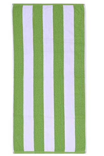 Terry Cabana 100% Cotton Bath Stripe Beach Towel, Large Pool Towels, Highly Absorbent, Light Weight, Soft And Quick Dry Swim Towels, For Beach, Bath, Yoga Parties, Guest Towel 30X60 Inches- Pack Of 6 #TOP5