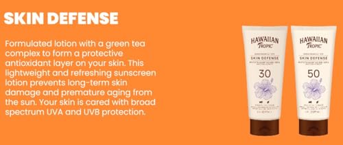 Hawaiian Tropic AntiOxidant+ Sunscreen Lotion, Lightweight Sun Protection, Broad Spectrum, SPF 30, 6 Ounces