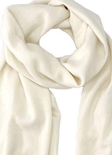 Pure Cashmere Pashmina Shawl 3 Ply Natural2