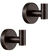 Black Towel Hook Rack with 4 Hooks for Bathroom & Kitchen Matte Finish