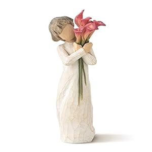 Willow Tree Bloom, Like Our Friendship, Vibrant and Ever-Constant, A Gift to Celebrate Friendships, or for Those Who Love Flowers, Sculpted Hand-Painted Figure
