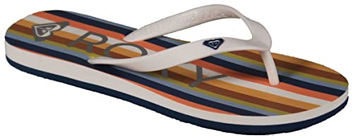 Roxy Girl's Tahiti Sandal - White/Multi - Youth 1