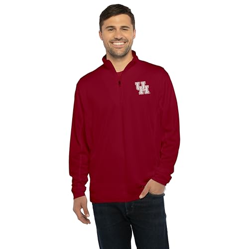Men's Collegiate Micro Mesh Performance Team Color 1/4 Zip Pullover