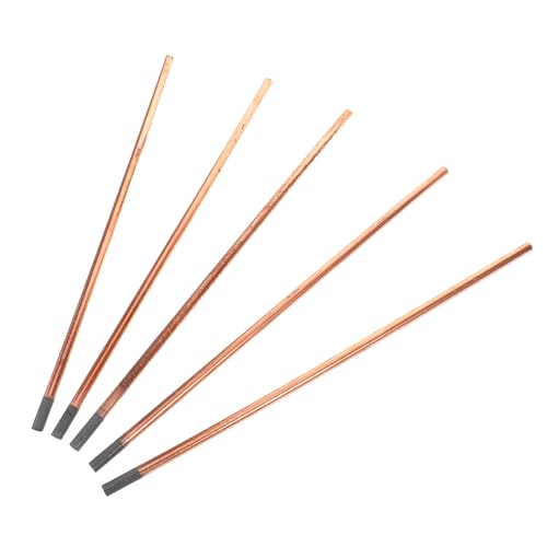 VINTORKY 5pcs Copper Coated Gouging Carbon Rods Carbon Welding Sticks Vehicle Arc Air Gouging Rods for Automotive Dent Repair Welding Equipment