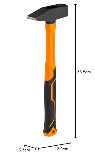 Miniatura 9 de Mivos Martillo De Cerrajero 800 G Con Cabreza De Acero - Martillo De Carpintero Con Mango De Fibra De Vidrio E Amortiguación De Vibraciones - Martillo De Mecánico - Din 1041